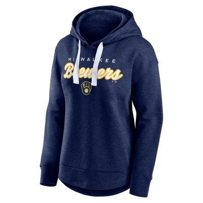 Shop Fanatics Branded Heather Navy Milwaukee Brewers Set To Fly Pullover Hoodie