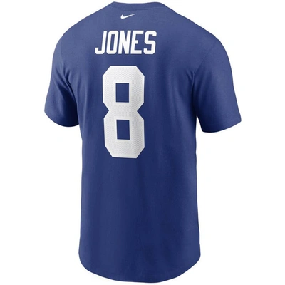 Shop Nike Daniel Jones Royal New York Giants Name & Number T-shirt
