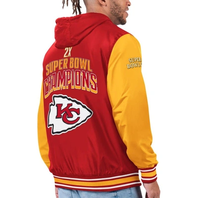 Shop G-iii Sports By Carl Banks Red/gold Kansas City Chiefs Commemorative Reversible Full-zip Jacket