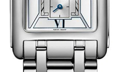 Shop Longines Dolcevita Bracelet Watch, 23.3mm X 37mm In Silver