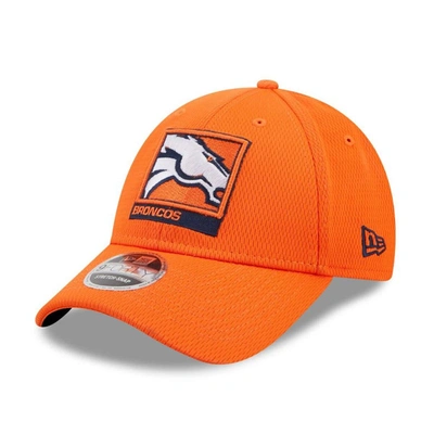 Shop New Era Orange Denver Broncos Framed Af 9forty Snapback Hat