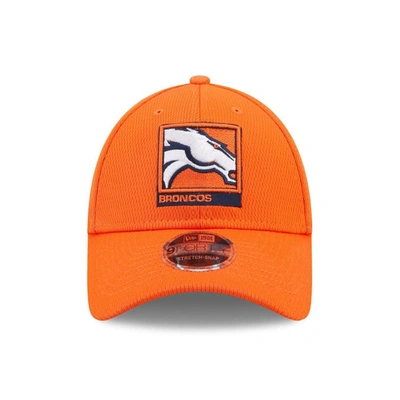 Shop New Era Orange Denver Broncos Framed Af 9forty Snapback Hat