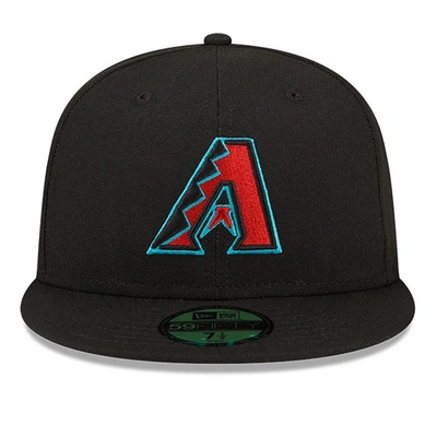 Shop New Era Black Arizona Diamondbacks 25th Anniversary  59fifty Fitted Hat