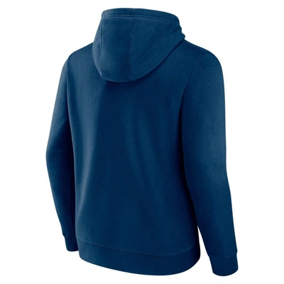 Fanatics Branded Navy Seattle Kraken Special Edition 2.0 Wordmark Pullover Hoodie In Navy