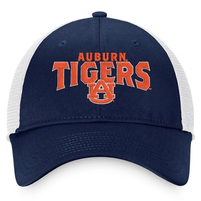 Shop Top Of The World Navy Auburn Tigers Breakout Trucker Snapback Hat