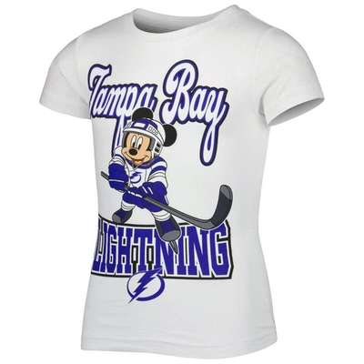 Shop Outerstuff Girls Youth White Tampa Bay Lightning Mickey Mouse Go Team Go T-shirt