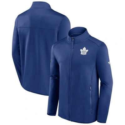Shop Fanatics Branded Blue Toronto Maple Leafs Authentic Pro Rink Fleece Full-zip Jacket