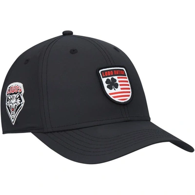 Shop Black Clover Black New Mexico Lobos Nation Shield Snapback Hat
