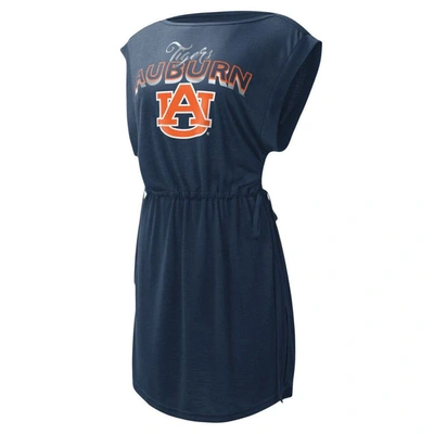 Shop G-iii 4her By Carl Banks Navy Auburn Tigers Goat Swimsuit Cover-up Dress