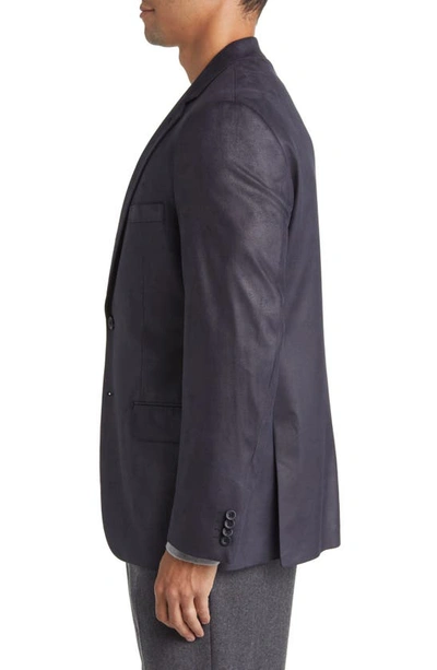 Shop Daniel Hechter Norris Faux Suede Blazer In Blue