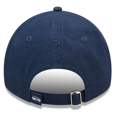 Shop New Era Youth  College Navy Seattle Seahawks 2022 Sideline Adjustable 9twenty Hat