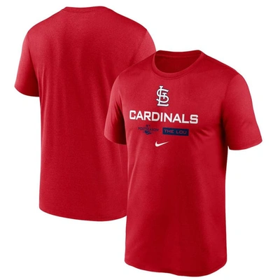 Shop Nike Red St. Louis Cardinals 2022 Postseason Authentic Collection Dugout T-shirt