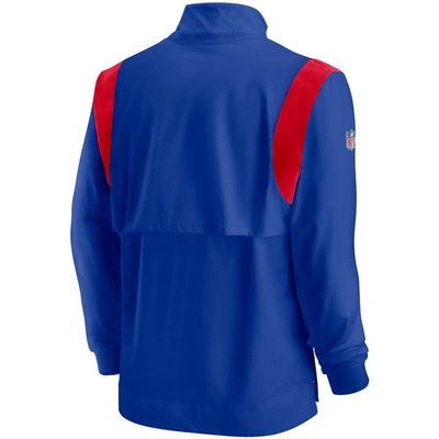 Shop Nike Royal Buffalo Bills 2021 Sideline Coaches Repel Quarter-zip Jacket