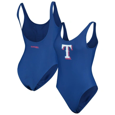 Shop G-iii 4her By Carl Banks Royal Texas Rangers Making Waves One-piece Swimsuit