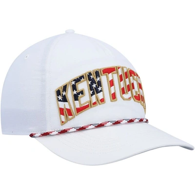 Shop 47 ' White Kentucky Wildcats Stars And Stripes Flag Flutter Hitch Snapback Hat