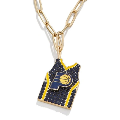 Shop Baublebar Indiana Pacers Team Jersey Necklace In Blue