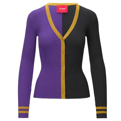 Shop Staud Purple/black Baltimore Ravens Cargo Sweater