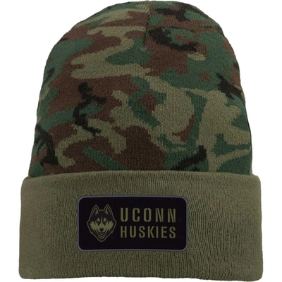 Shop Nike Camo Uconn Huskies Military Pack Cuffed Knit Hat