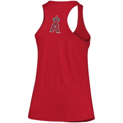 Shop Soft As A Grape Red Los Angeles Angels Plus Size Swing For The Fences Racerback Tank Top