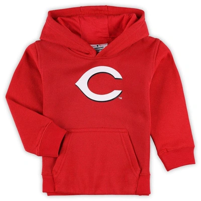 Shop Outerstuff Toddler Red Cincinnati Reds Team Primary Logo Fleece Pullover Hoodie