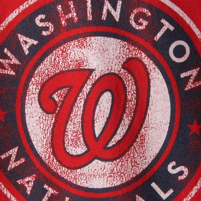 Shop Soft As A Grape Washington Nationals Youth Distressed Logo T-shirt In Red