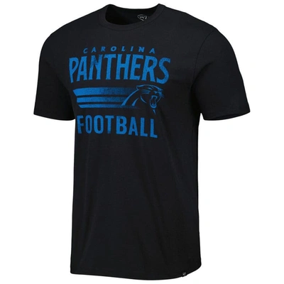 Shop 47 ' Black Carolina Panthers Wordmark Rider Franklin T-shirt