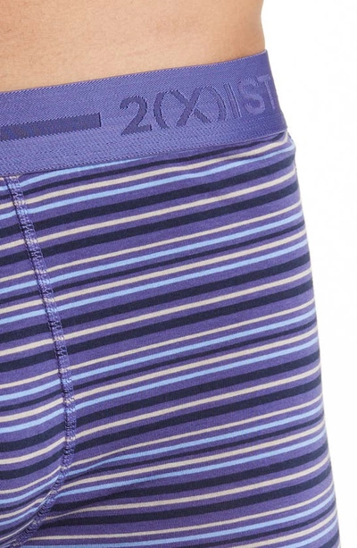 Shop 2(x)ist Dream Stripe Boxer Briefs In Ink Blot Stripe