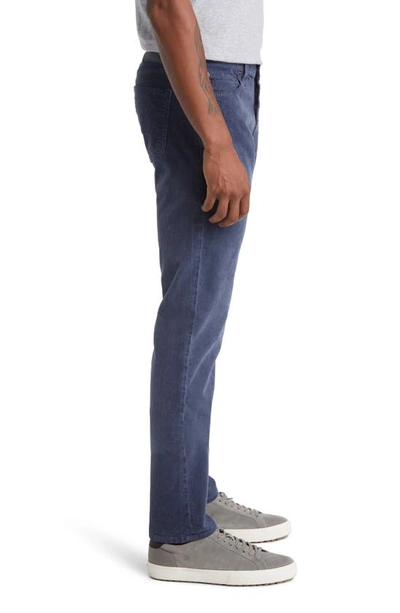 Ag Slim Straight Leg Herringbone Pants In Sulfur Blue Note