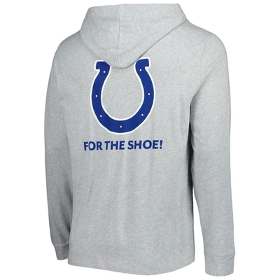 Shop Vineyard Vines Heathered Gray Indianapolis Colts Local Long Sleeve Hoodie T-shirt In Heather Gray