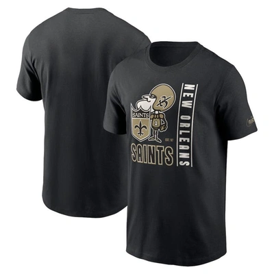Shop Nike Black New Orleans Saints Lockup Essential T-shirt