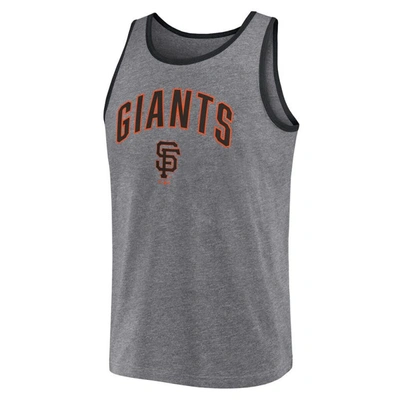 Shop Fanatics Branded  Heather Gray San Francisco Giants Primary Tank Top