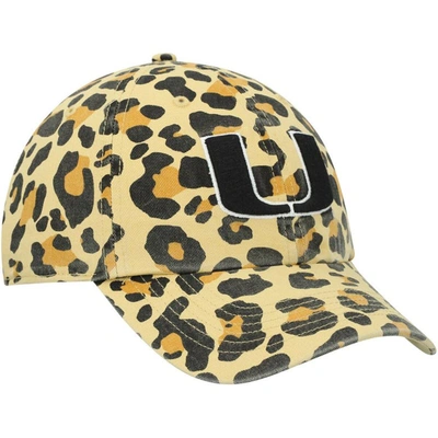 Shop 47 ' Gold Miami Hurricanes Bagheera Clean Up Adjustable Hat