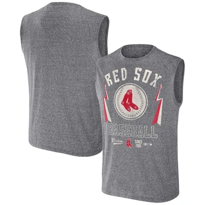 Shop Darius Rucker Collection By Fanatics Charcoal Boston Red Sox Relaxed-fit Muscle Tank Top