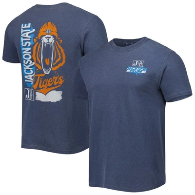 Shop Image One Navy Jackson State Tigers Retro Comfort Color T-shirt In Royal