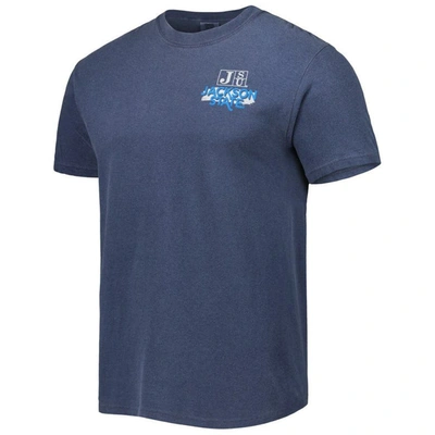 Shop Image One Navy Jackson State Tigers Retro Comfort Color T-shirt In Royal