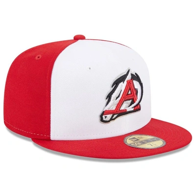 Shop New Era White Arkansas Travelers Authentic Collection Alternate Logo 59fifty Fitted Hat