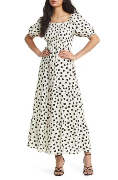 Topshop polka dot 2025 dress white