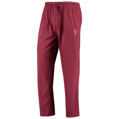 Shop Concepts Sport Maroon/heathered Charcoal Arizona State Sun Devils Meter Long Sleeve T-shirt & Pants