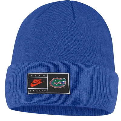 Shop Nike Royal Florida Gators Utility Cuffed Knit Hat