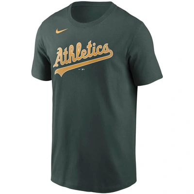 Shop Nike Green Oakland Athletics Name & Number T-shirt