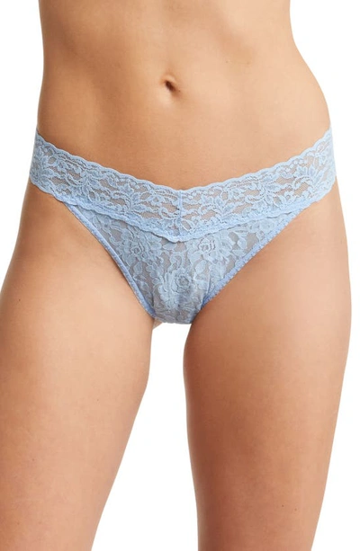 Shop Hanky Panky Original Rise Thong In Partly Cloudy Blue