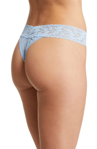 Shop Hanky Panky Original Rise Thong In Partly Cloudy Blue