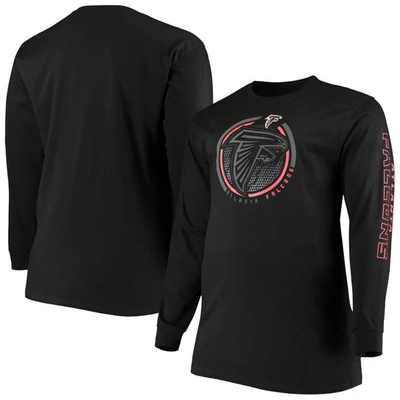 Shop Fanatics Branded Black Atlanta Falcons Big & Tall Color Pop Long Sleeve T-shirt