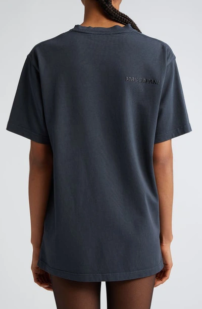 Maccapani Eusebio Compact Cotton Jersey T-shirt In Black