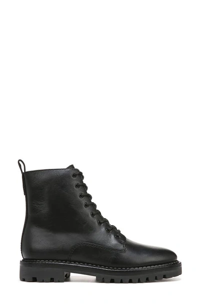 Shop Vince Cabria Lug Water Resistant Lace-up Boot In Black