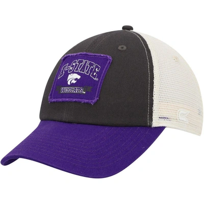 Shop Colosseum Charcoal Kansas State Wildcats Objection Snapback Hat