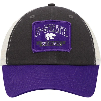 Shop Colosseum Charcoal Kansas State Wildcats Objection Snapback Hat