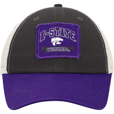 Colosseum Charcoal Kansas State Wildcats Objection Snapback Hat In Charcoal