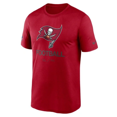 Shop Nike Red Tampa Bay Buccaneers Sideline Infograph Performance T-shirt