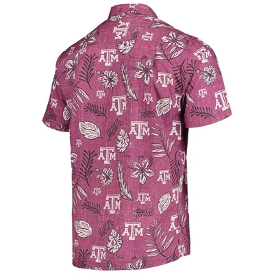 Shop Wes & Willy Maroon Texas A&m Aggies Vintage Floral Button-up Shirt